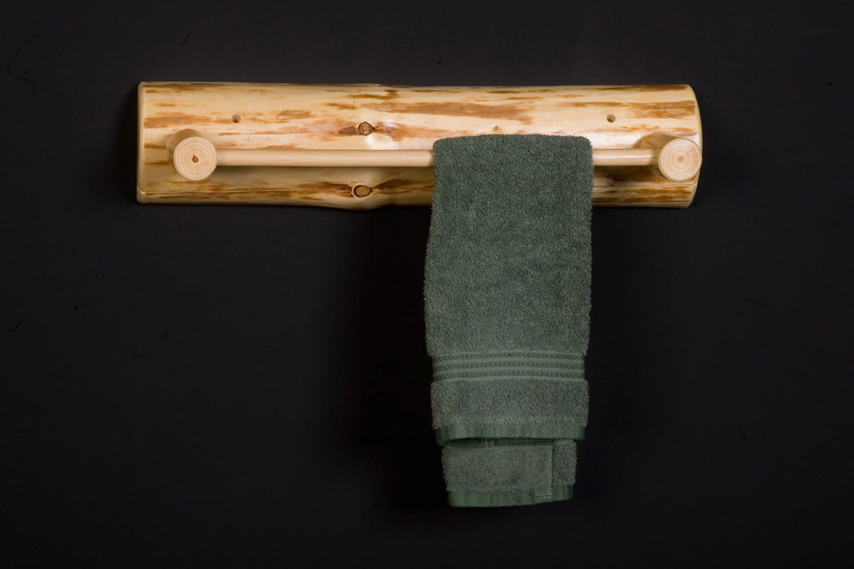 Viking Log Towel Rack-Rustic Furniture Marketplace