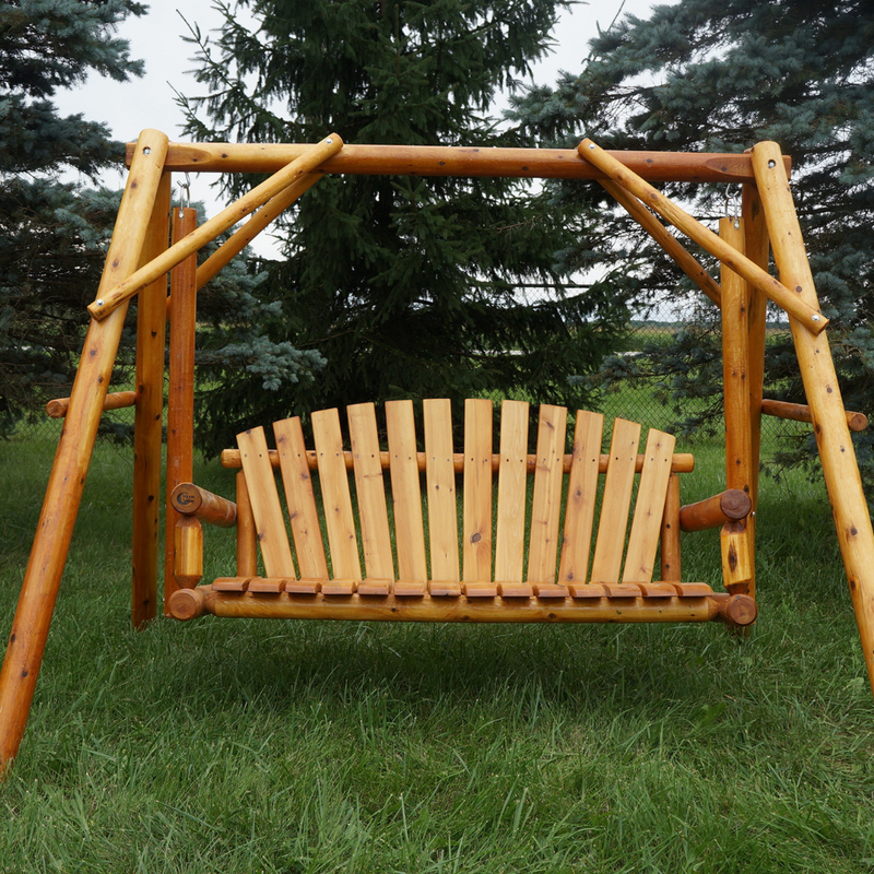 Moon Valley Rustic Cedar Log 5' Yard Swing