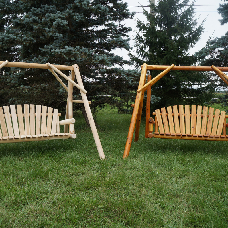 Moon Valley Rustic Cedar Log 5' Yard Swing
