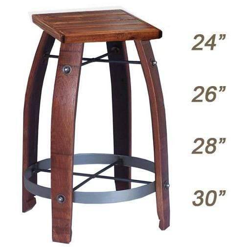 Southern Splinter Wine Barrel Bistro Table Set-Rustic Furniture Marketplace