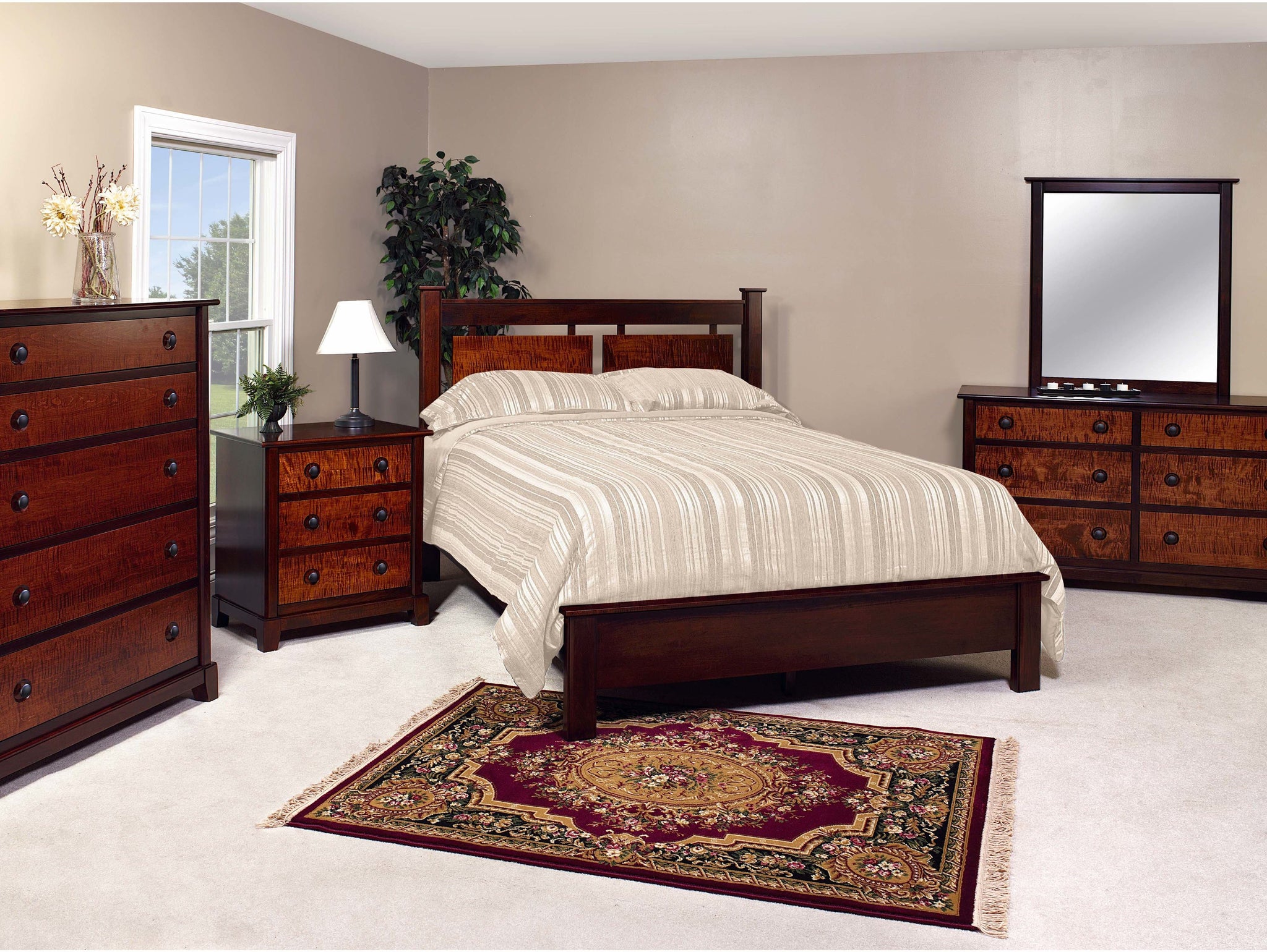 Barkman Furniture Chesapeaka Queen Double Panel Bed-Rustic Furniture Marketplace