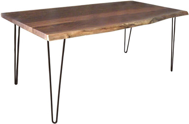 Barkman Furniture Live Edge Dining Table with Steel Hairpin Base-Rustic Furniture Marketplace