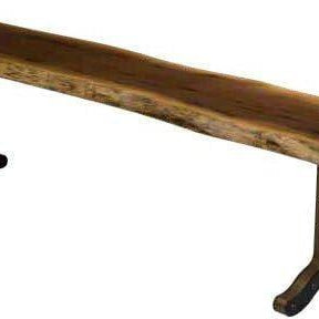 Barkman Furniture Strada Base Live Edge Bench - Entryway and Dining Bench-Rustic Furniture Marketplace