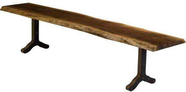 Barkman Furniture Strada Base Live Edge Bench - Entryway and Dining Bench-Rustic Furniture Marketplace