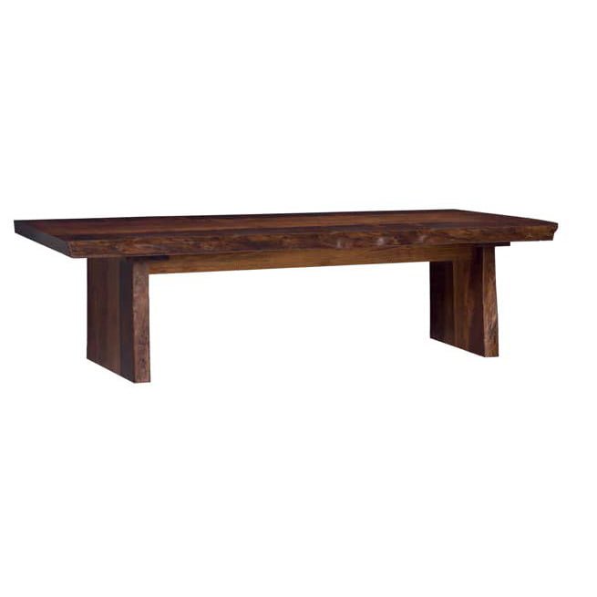 Barkman Furniture Live Edge Bench with Panel Base