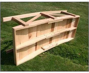 Creekvine Designs 10' Cedar Pearl River Garden Bridge-Rustic Furniture Marketplace