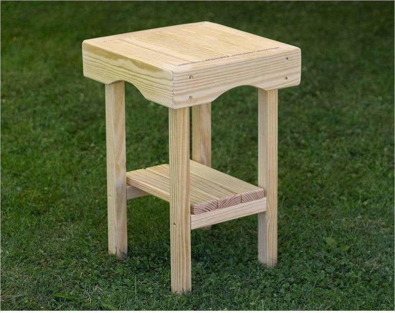 Creekvine Designs 14" Treated Pine Square End Table-Rustic Furniture Marketplace