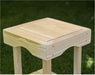 Creekvine Designs 14" Treated Pine Square End Table-Rustic Furniture Marketplace