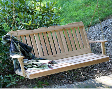 Creekvine Designs 2' Cedar Countryside Porch Swing-Rustic Furniture Marketplace