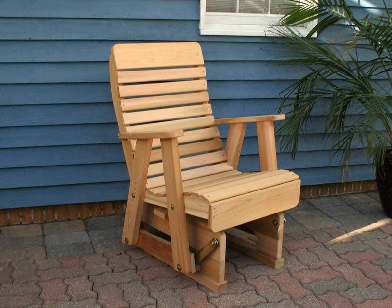 Creekvine Designs 2' Cedar Twin Ponds Rocking Glider-Rustic Furniture Marketplace