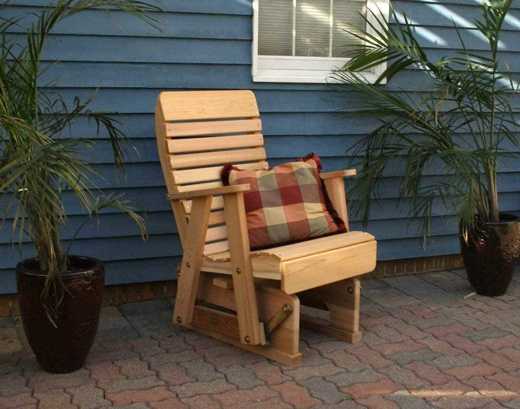 Creekvine Designs 2' Cedar Twin Ponds Rocking Glider-Rustic Furniture Marketplace