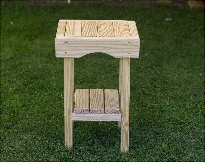 Creekvine Designs 20" Treated Pine Square End Table-Rustic Furniture Marketplace