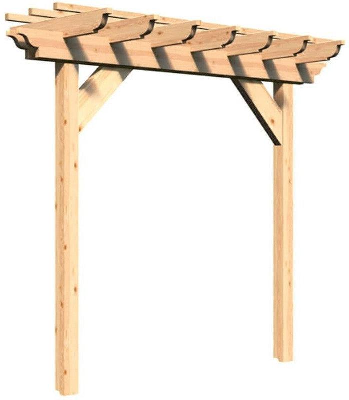 Creekvine Designs 3' Red Cedar Monterrey Pergola-Rustic Furniture Marketplace