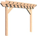 Creekvine Designs 3' Rough Cut Cedar Monterrey Pergola-Rustic Furniture Marketplace