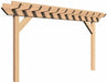 Creekvine Designs 3' Rough Cut Cedar Monterrey Pergola-Rustic Furniture Marketplace