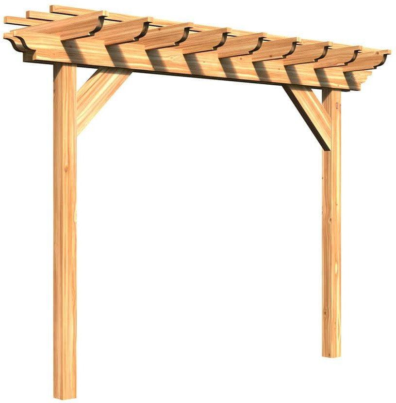 Creekvine Designs 3' Treated Pine Monterrey Pergola-Rustic Furniture Marketplace