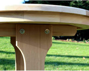 Creekvine Designs 35" Cedar Round Trestle Dining Set-Rustic Furniture Marketplace