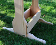 Creekvine Designs 35" Cedar Round Trestle Dining Set-Rustic Furniture Marketplace