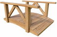 Creekvine Designs 4' Cedar Pearl River Garden Bridge-Rustic Furniture Marketplace