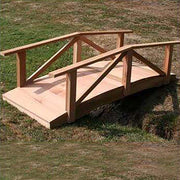 Creekvine Designs 4' Cedar Pearl River Garden Bridge-Rustic Furniture Marketplace