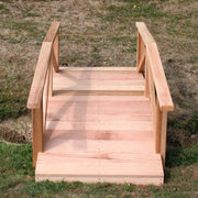 Creekvine Designs 4' Cedar Pearl River Garden Bridge-Rustic Furniture Marketplace