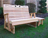 Creekvine Designs 4' Cedar Royal Country Hearts Rocking Glider-Rustic Furniture Marketplace