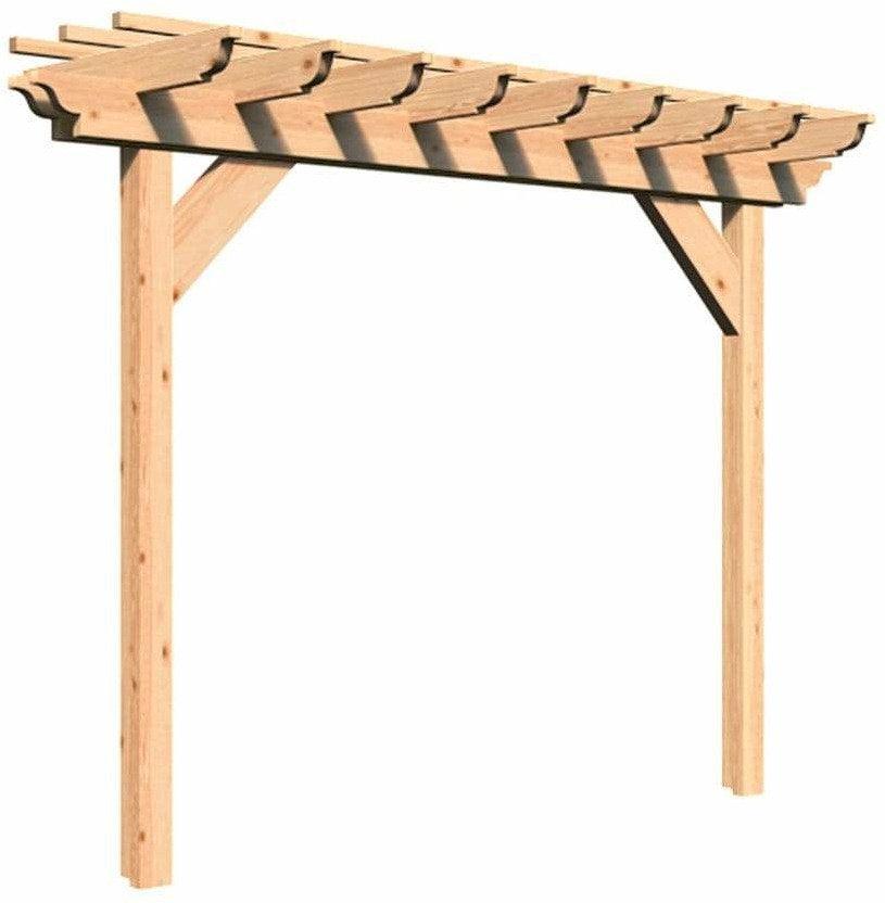 Creekvine Designs 4' Red Cedar Monterrey Pergola-Rustic Furniture Marketplace