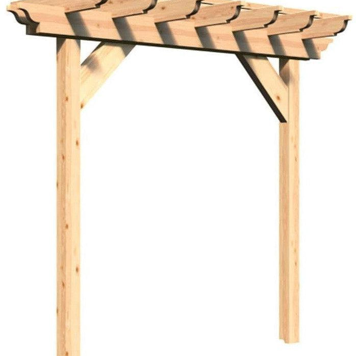 Creekvine Designs 4' Red Cedar Monterrey Pergola-Rustic Furniture Marketplace
