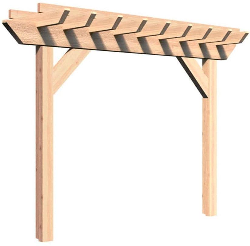 Creekvine Designs 4' Rough Cut Cedar Monterrey Pergola-Rustic Furniture Marketplace