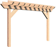 Creekvine Designs 4' Rough Cut Cedar Monterrey Pergola-Rustic Furniture Marketplace