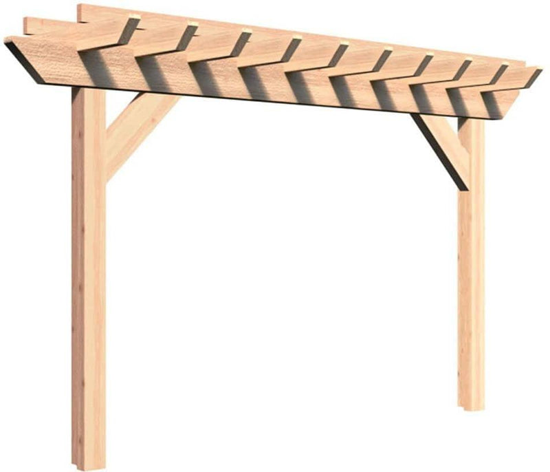Creekvine Designs 4' Rough Cut Cedar Monterrey Pergola-Rustic Furniture Marketplace