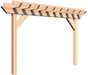 Creekvine Designs 4' Rough Cut Cedar Monterrey Pergola-Rustic Furniture Marketplace
