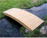 Creekvine Designs 4’ Treated Pine Fiore Plank Garden Bridge-Rustic Furniture Marketplace