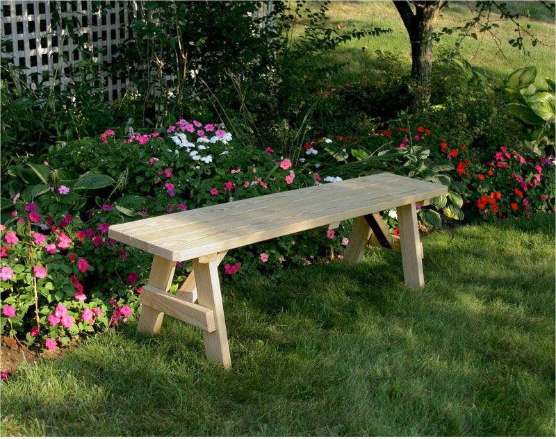 Creekvine Designs 40" Treated Pine Traditional Garden Bench-Rustic Furniture Marketplace