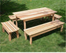 Creekvine Designs 46" Cedar Outdoor Dining Set of 5 Piece-Rustic Furniture Marketplace