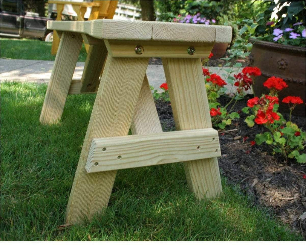 Creekvine Designs 48" Treated Pine Curved Bench-Rustic Furniture Marketplace