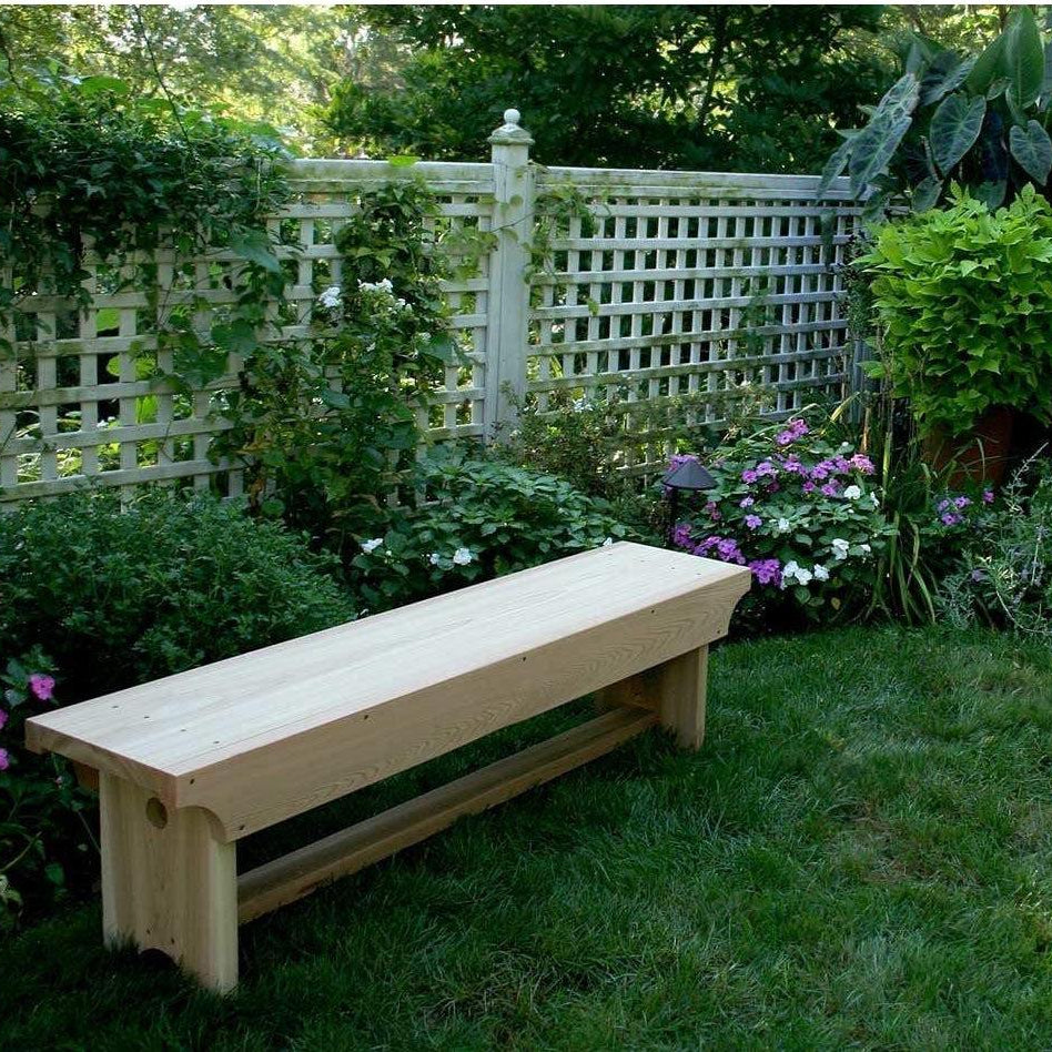 Creekvine Designs 5' Cedar 1805 Traditional Heavy Duty Bench-Rustic Furniture Marketplace