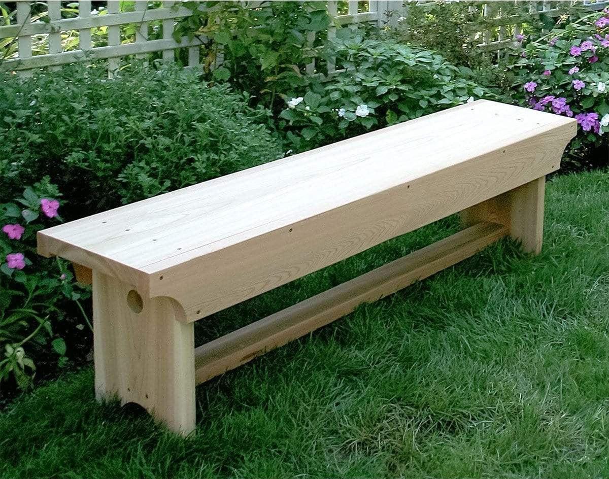 Creekvine Designs 5' Cedar 1805 Traditional Heavy Duty Bench-Rustic Furniture Marketplace