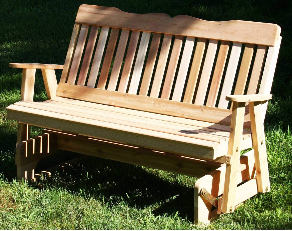 Creekvine Designs 5' Cedar Countryside Rocking Glider-Rustic Furniture Marketplace