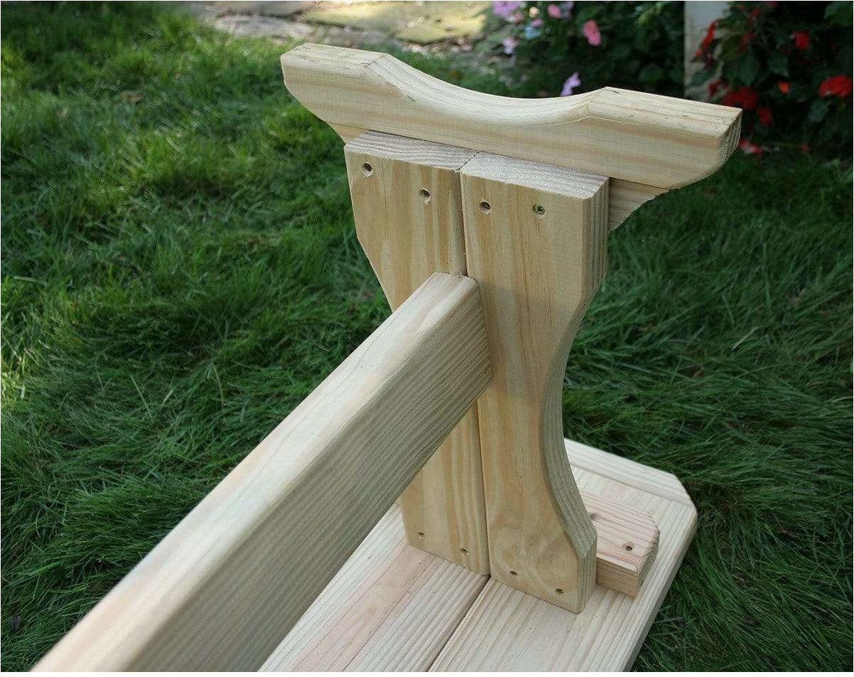 Creekvine Designs 5' Treated Pine Trestle Garden Bench-Rustic Furniture Marketplace