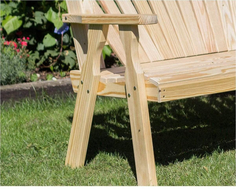 Creekvine Designs 53" Treated Pine Fanback Garden Bench-Rustic Furniture Marketplace
