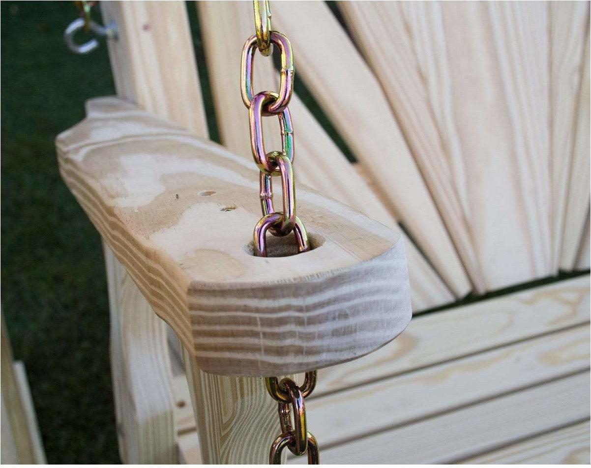 Creekvine Designs 53” Treated Pine Fanback Porch Swing-Rustic Furniture Marketplace