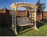 Creekvine Designs 53” Treated Pine Fanback Porch Swing-Rustic Furniture Marketplace