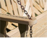 Creekvine Designs 53” Treated Pine Fanback Swing with Rose Design-Rustic Furniture Marketplace
