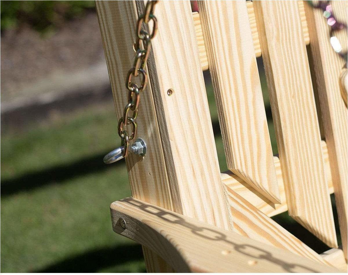 Creekvine Designs 53” Treated Pine High Crossback Porch Swing-Rustic Furniture Marketplace