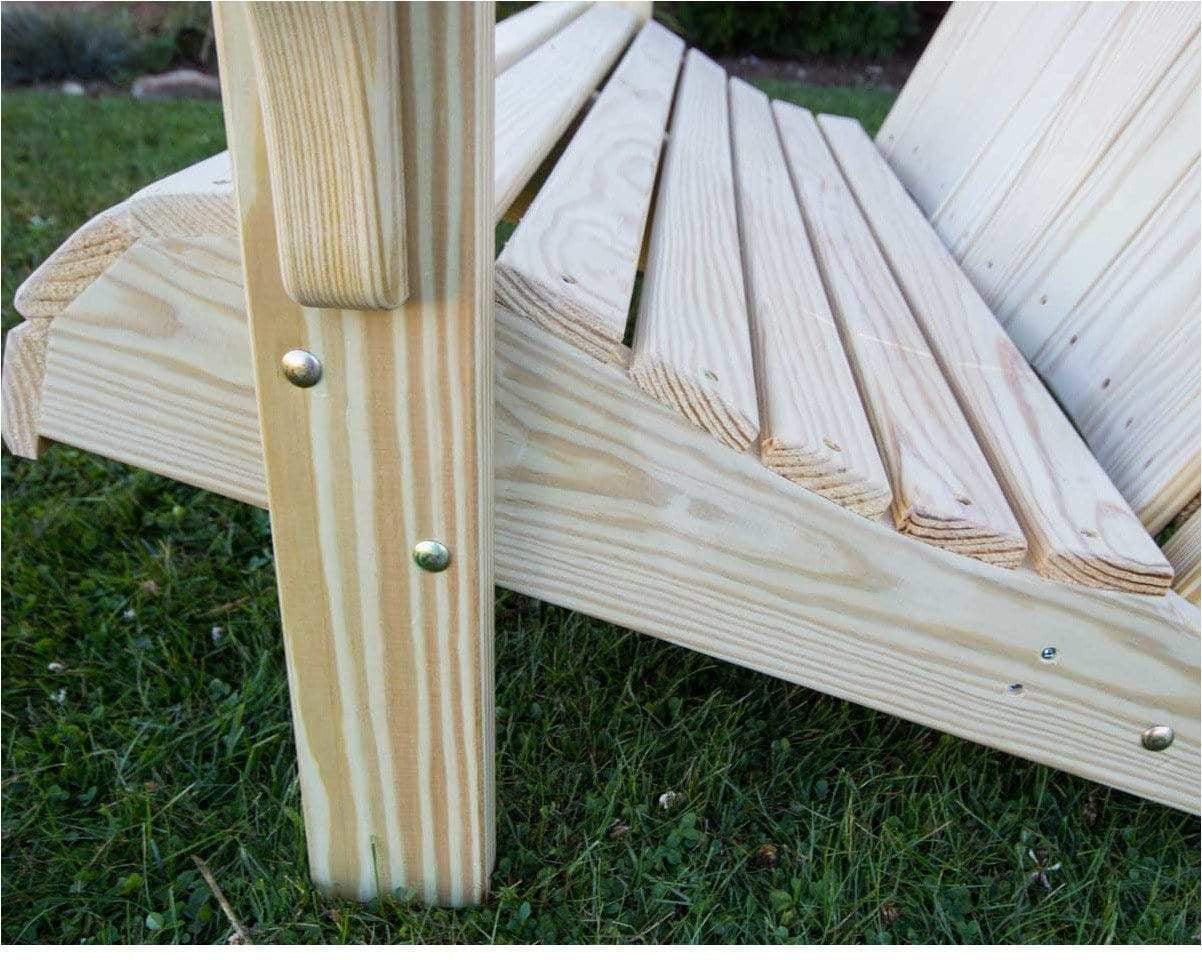 Creekvine Designs 53" Treated Pine Low Curveback Garden Bench-Rustic Furniture Marketplace