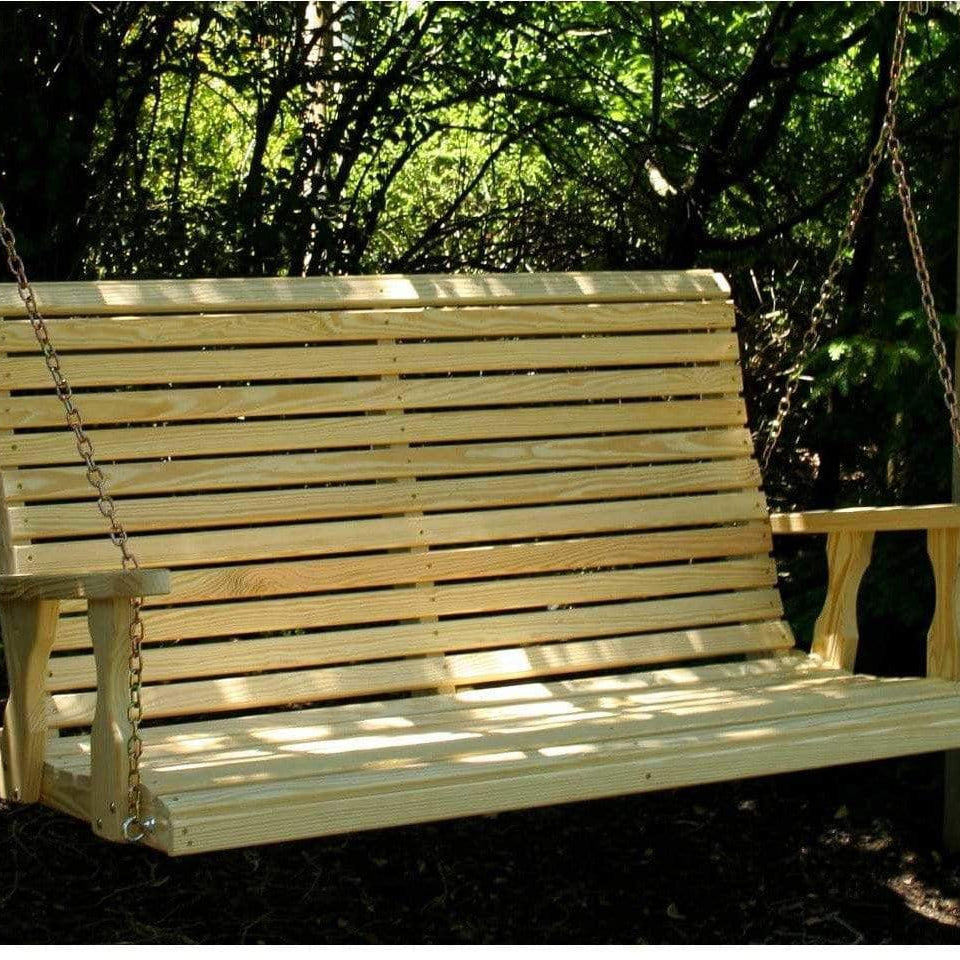 Creekvine Designs 53” Treated Pine Rollback Porch Swing-Rustic Furniture Marketplace