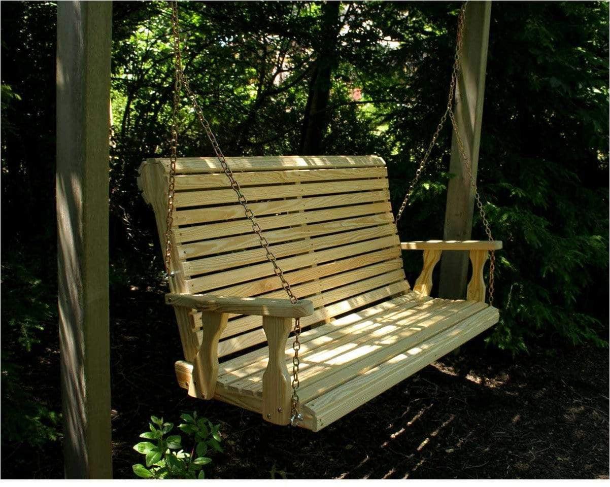 Creekvine Designs 53” Treated Pine Rollback Porch Swing-Rustic Furniture Marketplace