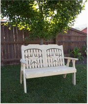 Creekvine Designs 53" Treated Pine Starback Bench-Rustic Furniture Marketplace