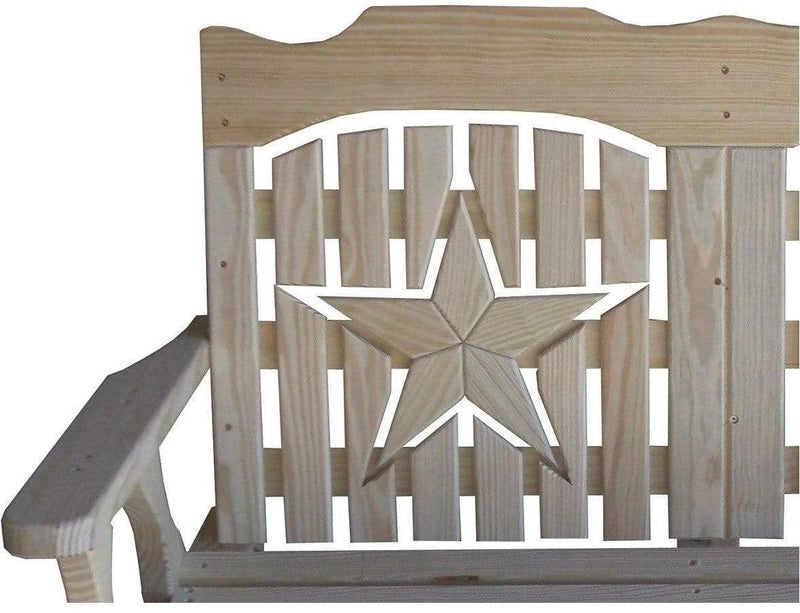 Creekvine Designs 53" Treated Pine Starback Bench-Rustic Furniture Marketplace